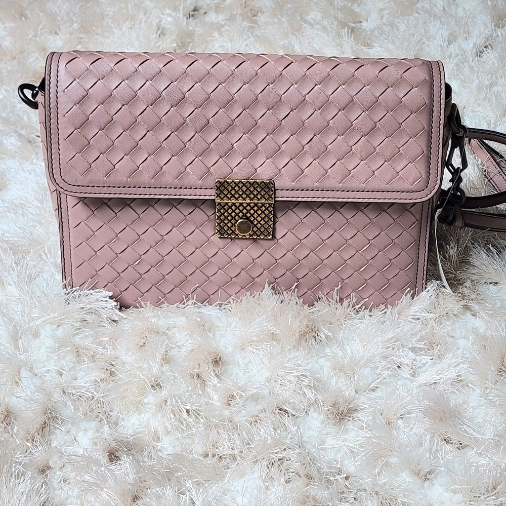 $2550 New 100% Authentic Bottega Veneta Intrecciato Women's Bag Rose